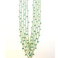 Beautiful   18k Solid Gold Necklace With Natural Emerald Stone - 4mm Size, SGGRC-050