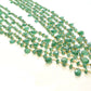 Beautiful   18k Solid Gold Necklace With Natural Emerald Stone - 4mm Size, SGGRC-050