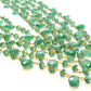 Beautiful   18k Solid Gold Necklace With Natural Emerald Stone - 4mm Size, SGGRC-050