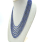 Stunning 18k Solid Gold Necklace - Natural Tanzanite Stone - 4-7mm  Size, SGGRC-051