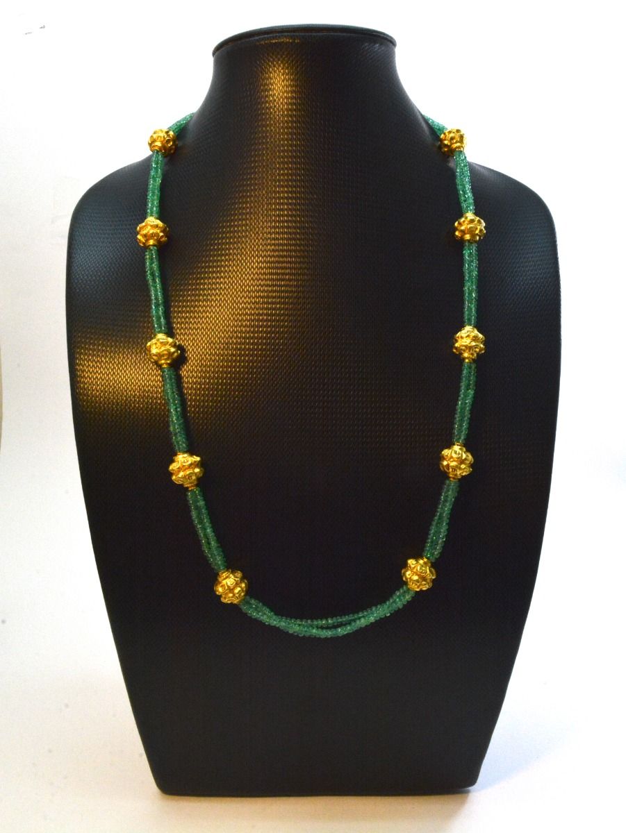 18k Solid Gold Necklace With AAA Quality in 3mm Size -  SGGRC-053