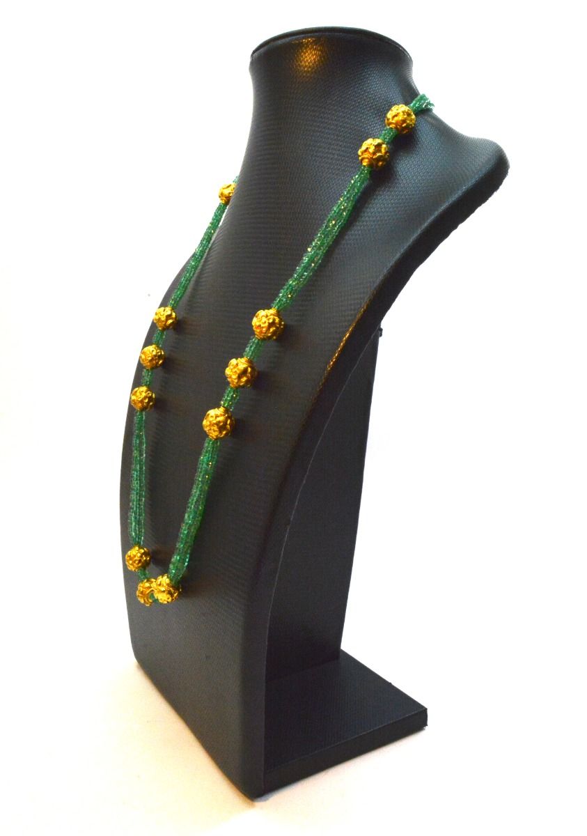 Graceful 18k Solid Gold Necklace in Roundel Shape , 13X12mm Size - SGGRC-054