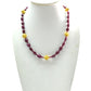 Stunning   18k Solid Gold Necklace With Natural Tanzanite Stone - 12X14mm Size - SGGRC-054