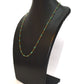 Beautiful 18k Solid Gold Necklace With Natural Emerald  Stone in 3mm Size - SGGRC-057