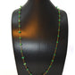 Splendid 18k Solid Gold Necklace in 5.60- 9mm - Emerald Stone - SGGRC-058
