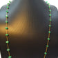Splendid 18k Solid Gold Necklace in 5.60- 9mm - Emerald Stone - SGGRC-058