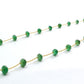 Splendid 18k Solid Gold Necklace in 5.60- 9mm - Emerald Stone - SGGRC-058