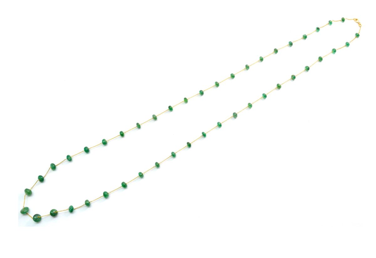 Stunning  18k Solid Gold Necklace With AAA Quality - 5.50 - 9mm Size - SGGRC-059