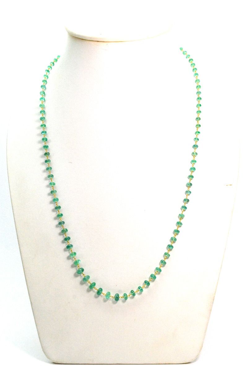 18k Solid Gold Necklace With AAA Quality  - 4-6 mm Size - SGGRC-062