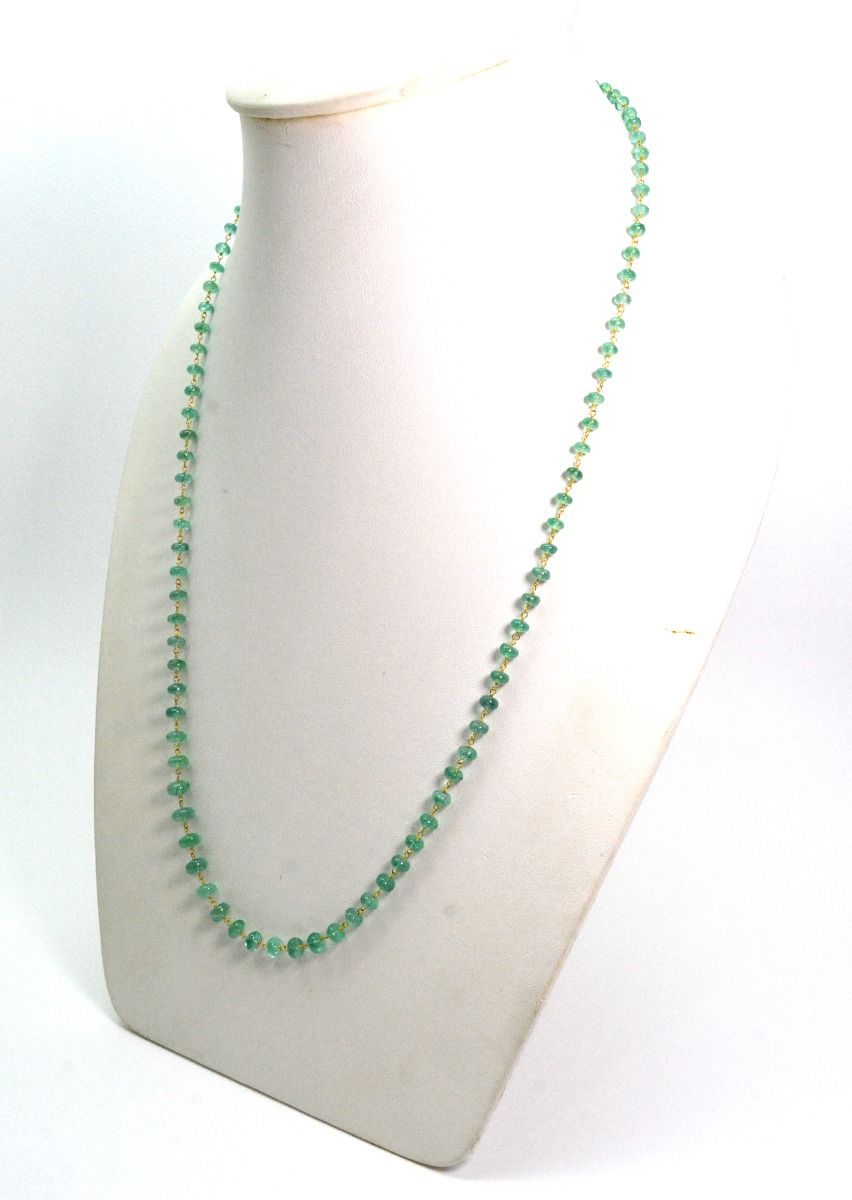 18k Solid Gold Necklace With AAA Quality  - 4-6 mm Size - SGGRC-062