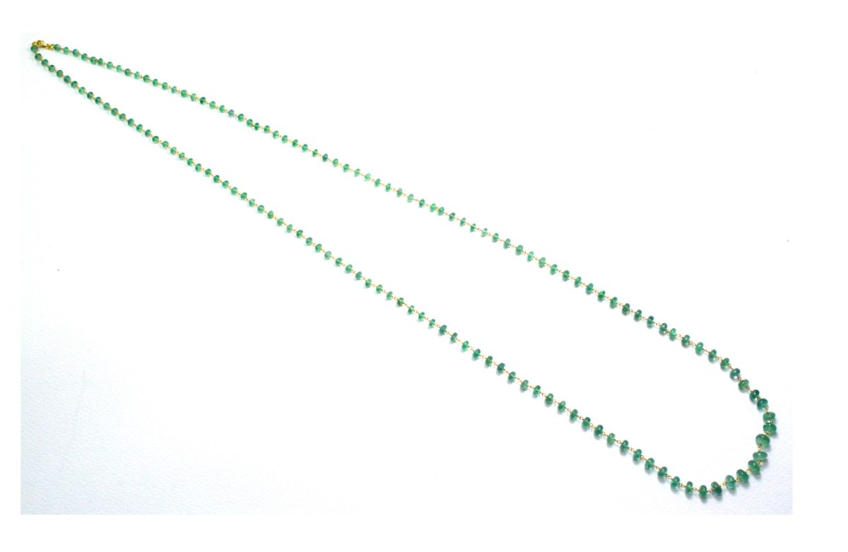 18k Solid Gold Necklace With AAA Quality  - 4-6 mm Size - SGGRC-062