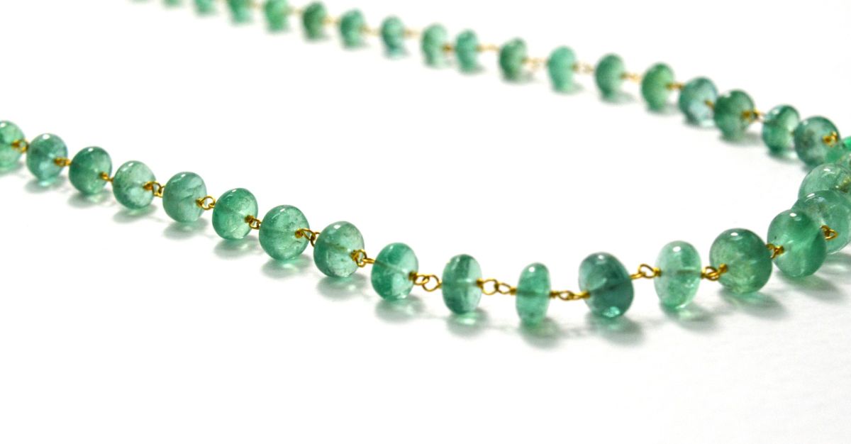 18k Solid Gold Necklace With AAA Quality  - 4-6 mm Size - SGGRC-062