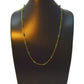 18k Solid Gold Necklace in 4.50 mm Size With Emerald Stone - SGGRC-065