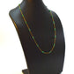 18k Solid Gold Necklace in 4.50 mm Size With Emerald Stone - SGGRC-065