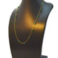 18k Solid Gold Necklace in 4.50 mm Size With Emerald Stone - SGGRC-065