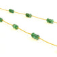 18k Solid Gold Necklace in 4.50 mm Size With Emerald Stone - SGGRC-065