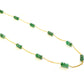 18k Solid Gold Necklace in 4.50 mm Size With Emerald Stone - SGGRC-065