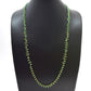 Beautiful 18k Solid Gold Necklace Studded With Emerald Stone , 3mm  - SGGRC-067
