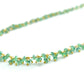 Beautiful 18k Solid Gold Necklace Studded With Emerald Stone , 3mm  - SGGRC-067