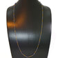 Amazingly  18k Solid Gold Necklace With Natural Sapphire Stone - 3.50mm Size - SGGRC-071