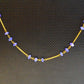 Amazingly  18k Solid Gold Necklace With Natural Sapphire Stone - 3.50mm Size - SGGRC-071