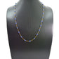 Stunning  18k Solid Gold Necklace in 3.50mm - Natural Sapphire Stone  - SGGRC-072