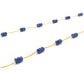 Stunning  18k Solid Gold Necklace in 3.50mm - Natural Sapphire Stone  - SGGRC-072