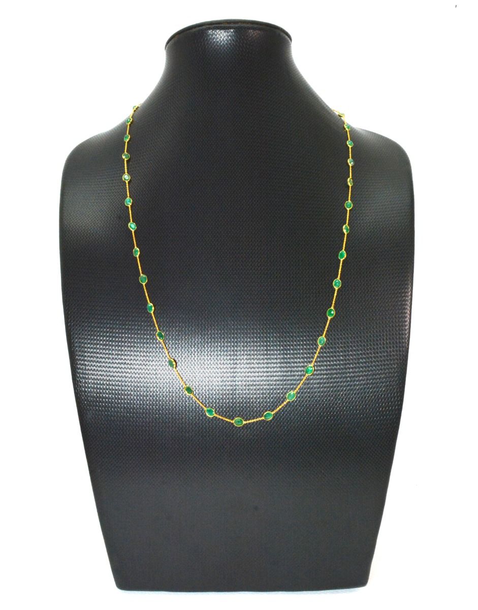 Beautiful 18k Solid Gold Necklace in Round Shape - 4.50X5mm Size - SGGRC-074