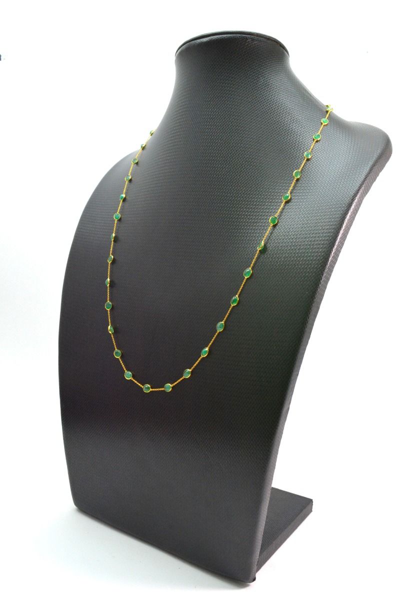 Beautiful 18k Solid Gold Necklace in Round Shape - 4.50X5mm Size - SGGRC-074