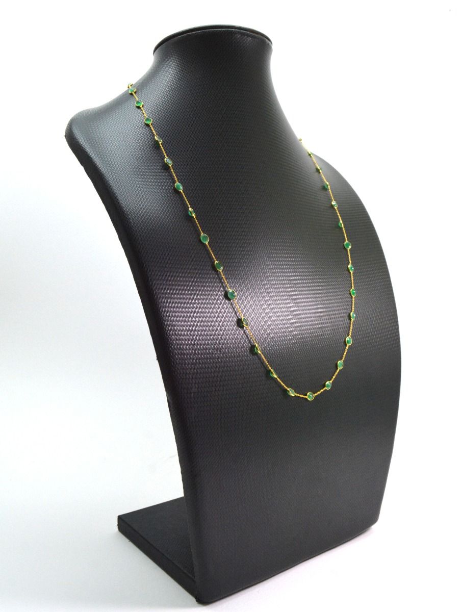 Beautiful 18k Solid Gold Necklace in Round Shape - 4.50X5mm Size - SGGRC-074