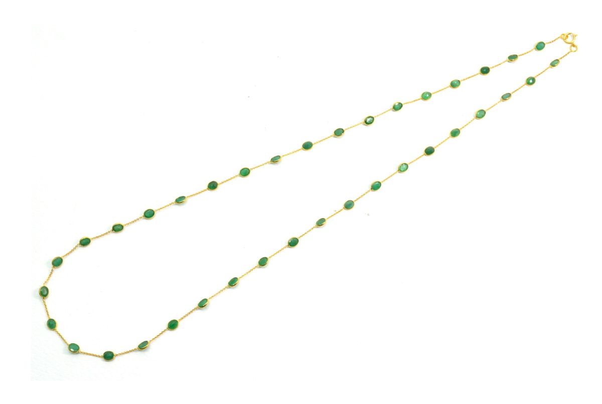 Beautiful 18k Solid Gold Necklace in Round Shape - 4.50X5mm Size - SGGRC-074