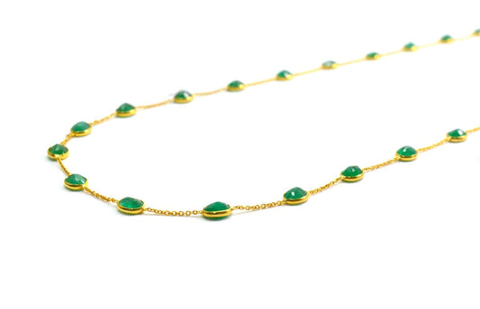 Beautiful 18k Solid Gold Necklace in Round Shape - 4.50X5mm Size - SGGRC-074