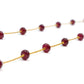 Beautiful 18k Solid Gold Necklace With Natural Ruby Stone - 4-5.50mm Size - SGGRC-075