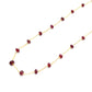 Beautiful 18k Solid Gold Necklace With Natural Ruby Stone - 4-5.50mm Size - SGGRC-075