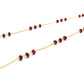 Magnificent  18k Solid Gold Necklace With AAA Quality Ruby Stone,  4mm Size - SGGRC-076