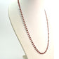 18k Solid Gold Necklace With Natural Ruby Stone, 4-5 mm Size - SGGRC-077