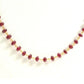 18k Solid Gold Necklace With Natural Ruby Stone, 4-5 mm Size - SGGRC-077