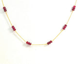 Alluring  18k Solid Gold Necklace in Roundel Shape  - 4mm Size - SGGRC-078