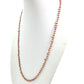 18k Solid Gold Necklace Studded With Natural Ruby Stone - 3mm Size - SGGRC-079