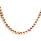 18k Solid Gold Necklace Studded With Natural Ruby Stone - 3mm Size - SGGRC-079
