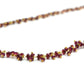 18k Solid Gold Necklace Studded With Natural Ruby Stone - 3mm Size - SGGRC-079