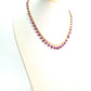 Amazingly  18k Solid Gold Necklace With AAA Quality Ruby Stone- 5X5 - 8X8 mm Size - SGGRC-080