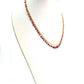 Gorgeous 18k Solid Gold Necklace Studded With Ruby Stone, 8X5mm - SGGRC-081