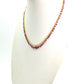 Gorgeous 18k Solid Gold Necklace Studded With Ruby Stone, 8X5mm - SGGRC-081