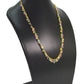 Ravishing  18k Solid Gold Necklace Studded With Emerald and Ruby stone - 5.00x3.00mm-7.50x4.50mm,   SGGRC-084