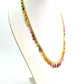 Glamorous 18k Solid Gold Necklace With Emerald , Ruby , Sapphire ,  8.50x6.50mm-13.50x9.00mm , SGGRC-086
