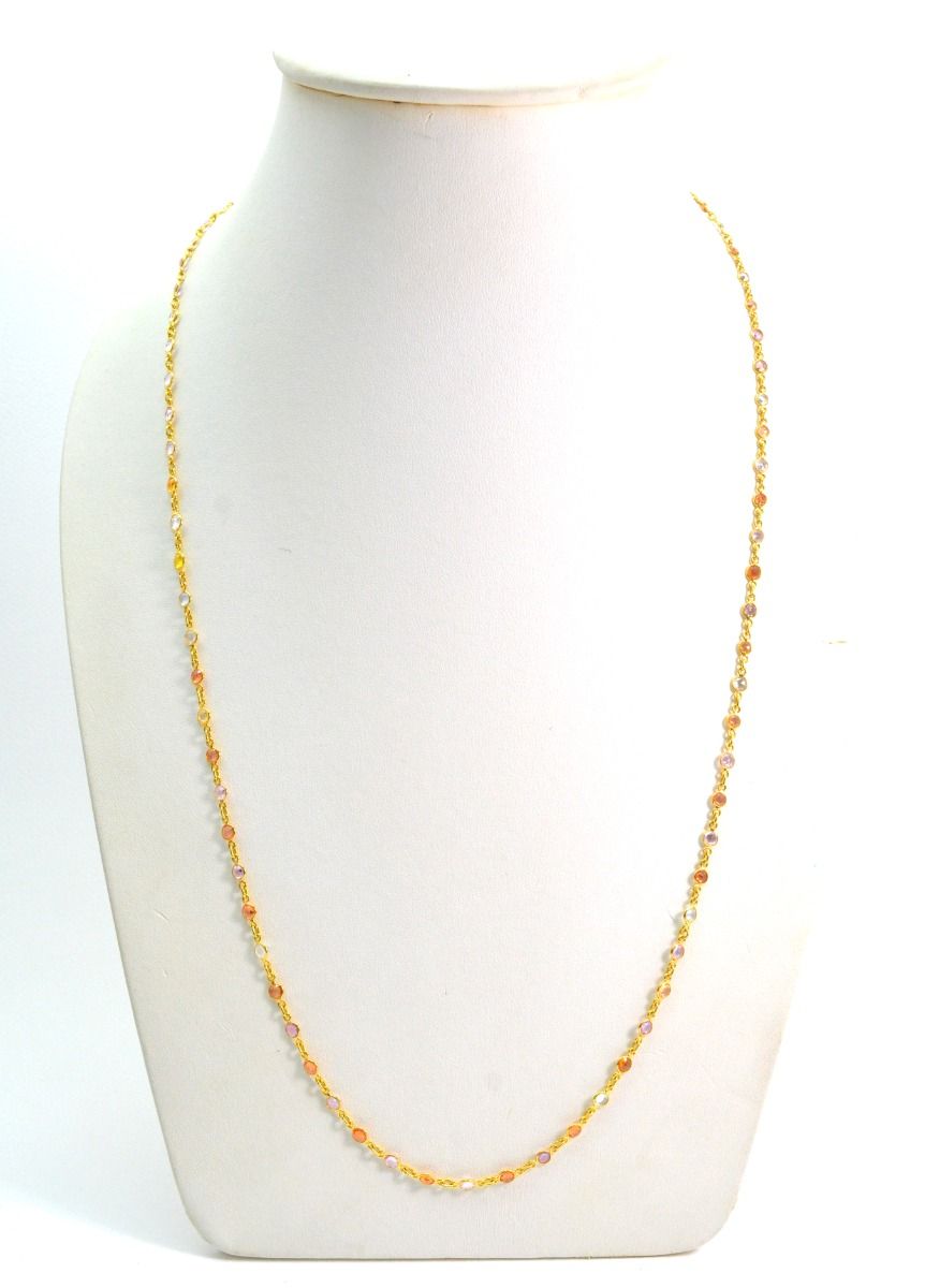 Graceful 18k Solid Gold Necklace in AAA Quality - 4.00MM Size,SGGRC-087