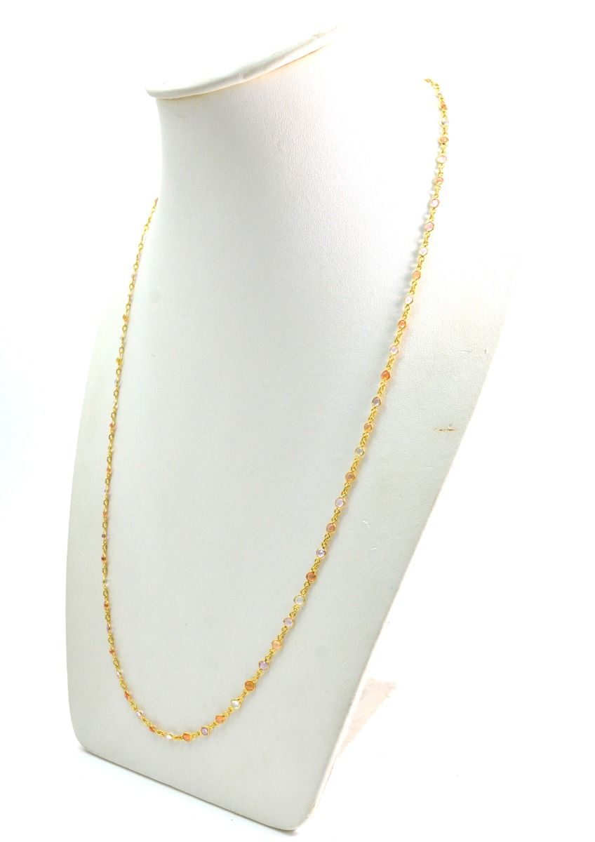 Graceful 18k Solid Gold Necklace in AAA Quality - 4.00MM Size,SGGRC-087