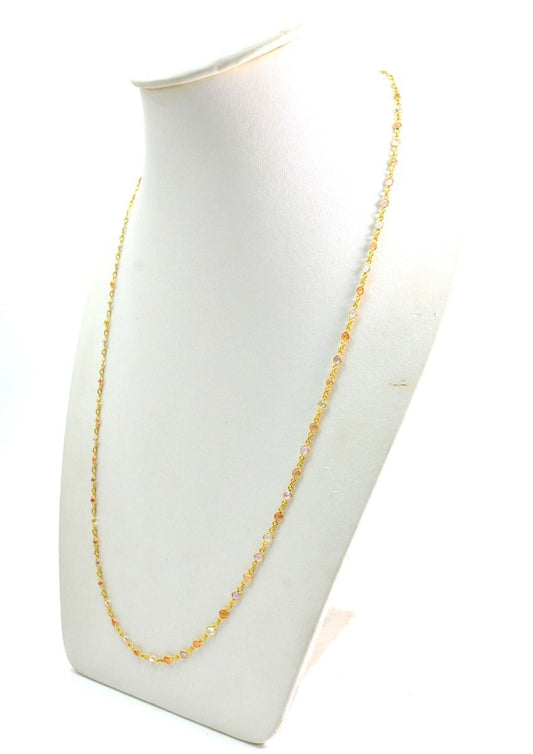 Graceful 18k Solid Gold Necklace in AAA Quality - 4.00MM Size,SGGRC-087