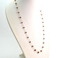 18k Solid Gold Necklace Studded With Natural Ruby Stone, 4mm Size - SGGRC-093
